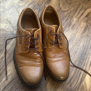George Men's Tan Leather Shoes